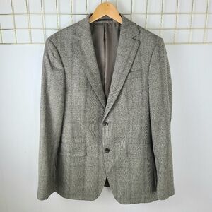 Charles Tyrwhitt Slim Fit Super 120s Wool Gray Checkered Sport Coat Blazer